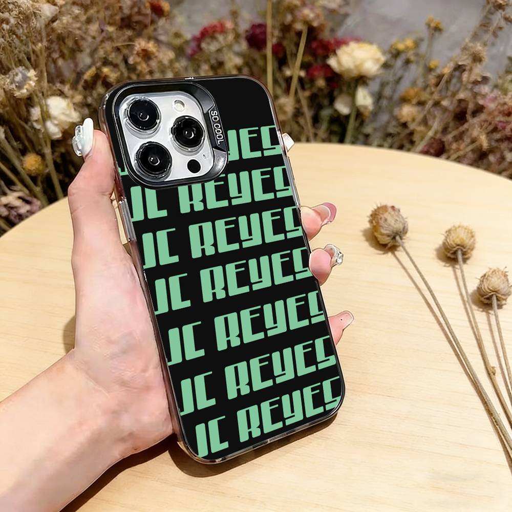 J-JC R-Reyes JC REYES Phone Case For iPhone 17,16,15,14,13,12,11 Plus,Pro Max,XS,Colorful Silver Black Cover iPhone17