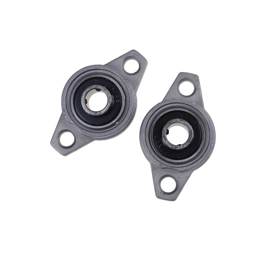 2Pcs 8mm Bore Diameter KFL08 Pillow Block Bearing Flange Rhombic Bearings New