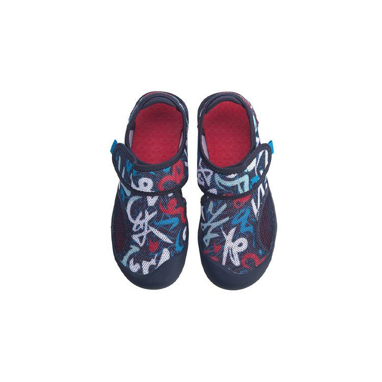 Li Ning Comfortable Versatile Breathable Kids Sandals Kids Sandals Blue Gray YKUQ042-1
