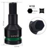 Zeskant Bit Socket Adapter T25H10-H36 voor 3/4 Inch Aandrijving Voor Slagmoersleutel met Verhoogde Sterkte door Geïntegreerde Constructie