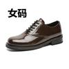 2025 new platform derby shoes men's and women's British commuter shoes business dress casual leather shoes 14643-R