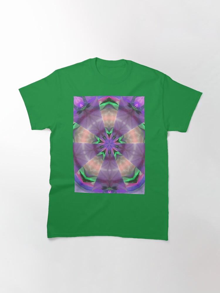 Pentangle Pastel Shades Multicolored Kaleidoscope Pentangle Pattern 10 Classic T-Shirt
