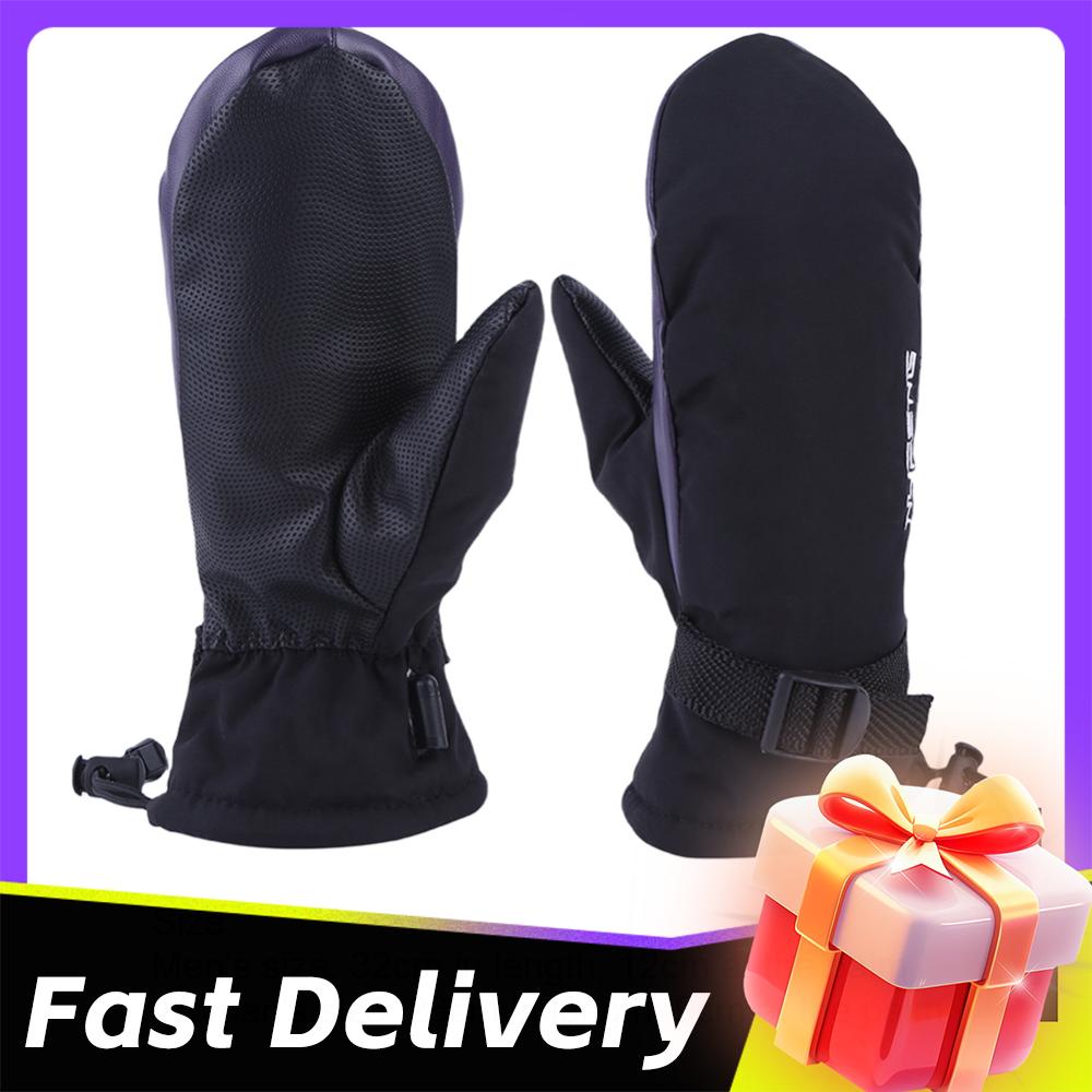 New Electric Heated Gloves Motorcycle Winter Heated Gloves Warm Waterproof Heating Thermal Glove for Outdoor Camping Hiking