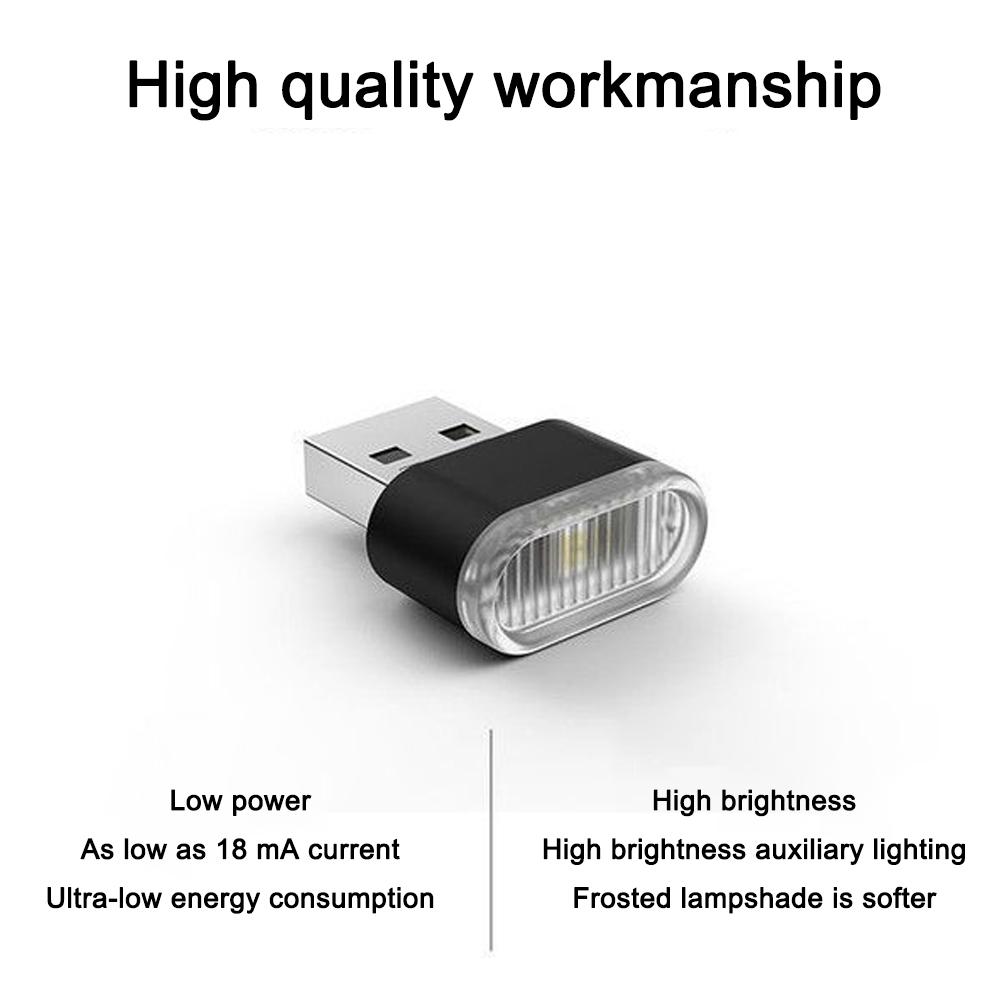 USB LED Car Light Auto Interior Atmosphere Light Decorative Lamp Emergency PC Auto Colorful Light Car Accessories