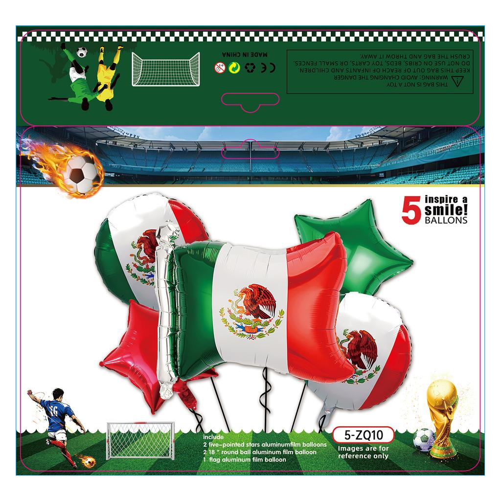 Boys Football Green Balloon Arch Birthday Football Party Decoration World Cup Themed Balloon Set