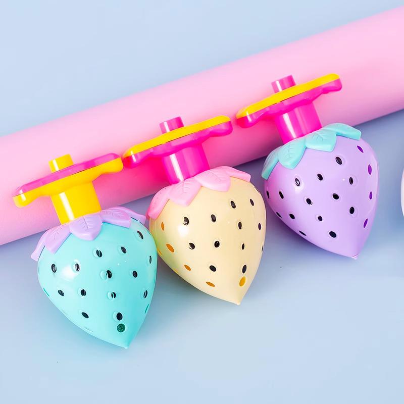 

Yao Light-Up Spinning Tops - Creative Prizes and Small Gifts for Kids and Kindergarten Luminous Strawberry Tops 5 pcs