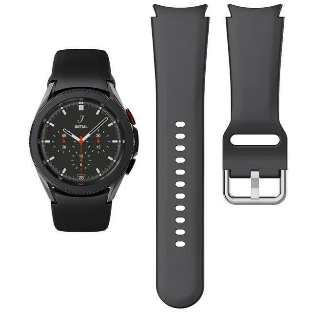 20mm Silicone Strap For Samsung Galaxy Watch 7/6/5/4 40mm 44mm Pro 45mm Bracelet Belt Galaxy Watch 6 4 Classic 47mm 46mm Correa
