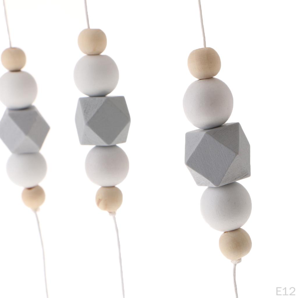 Baby Kids Crib Mobile Bed Bell Toys Wooden Wind Chimes Hanging Room Decor