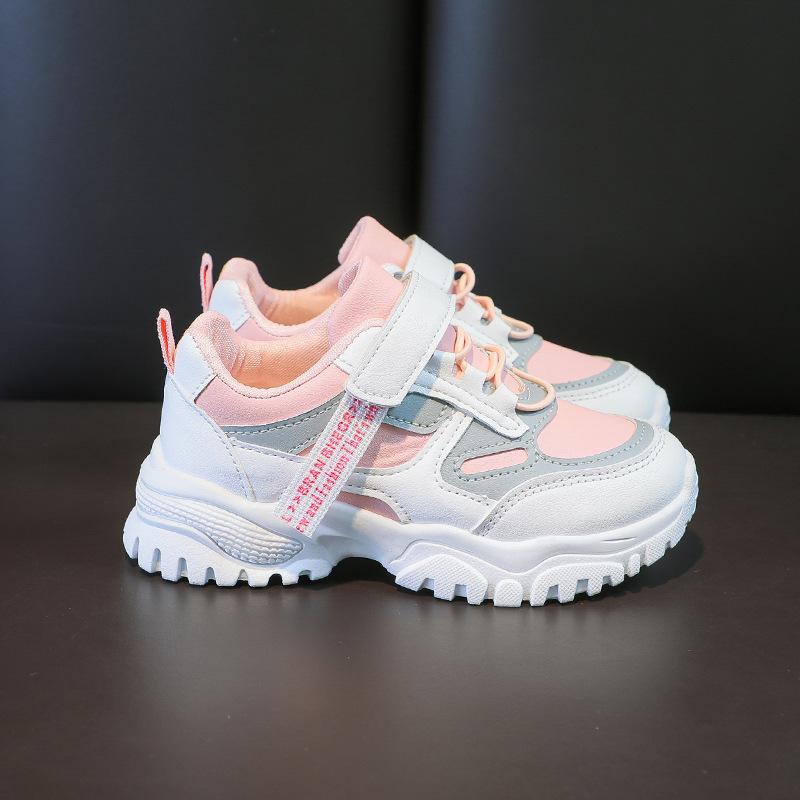 

Children Mesh Dad Shoes Spring Breathable Korean Soft Sole Casual Sneakers for Boys and Girls size 37