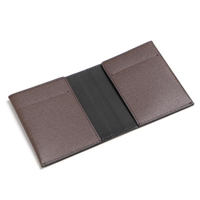 Leather Craftsman flatII Money Clip Genuine Leather Thin Bill Scissors VR011 BRBK X Men's (Brown Black)