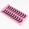 10 Pairs Eye Lashes Natural Long Wispy Volume False Eyelashes Russia Volume Faux Mink DD Curl