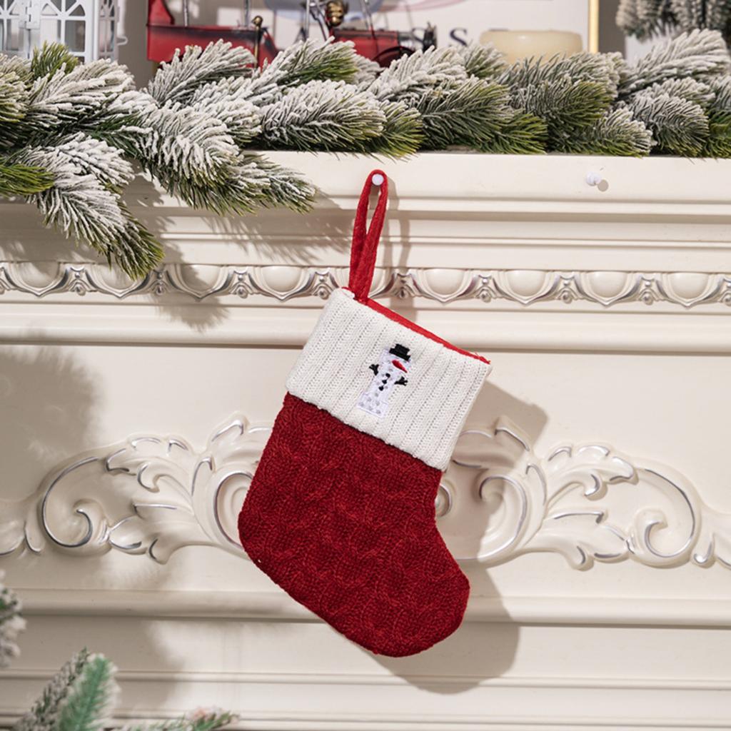 Christmas Socks Candy Boots With Small Bells Holiday Gift Bags Christmas Trees  Boots For Fireplace