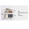 Detachable Stainless Steel Shelf for Kitchen Bathroom Bedroom, Household Microwave Oven Shelf Seasoning Storage Holder