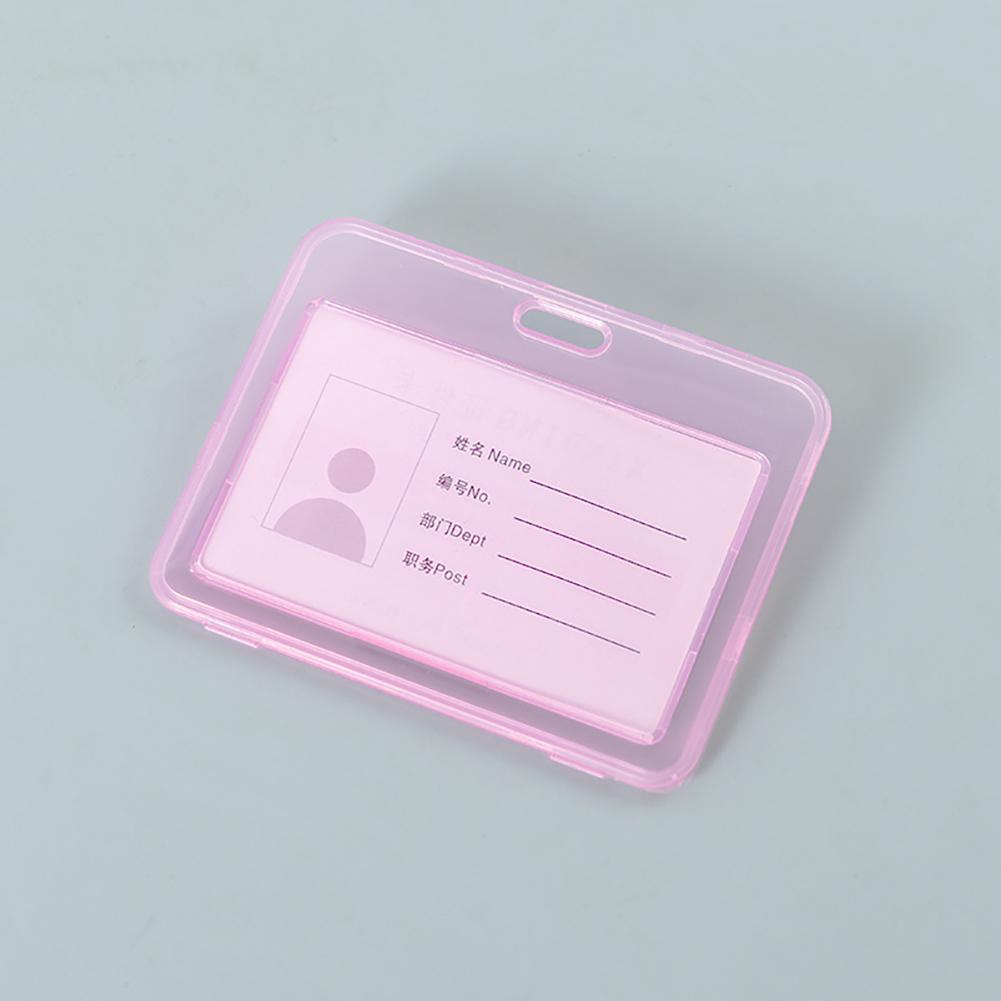 

Прозрачный держатель для удостоверения личности, двухсторонний держатель для карты из полипропилена ярких цветов, чехол для банковского проездного на автобус, канцелярские принадлежности для студентов 09