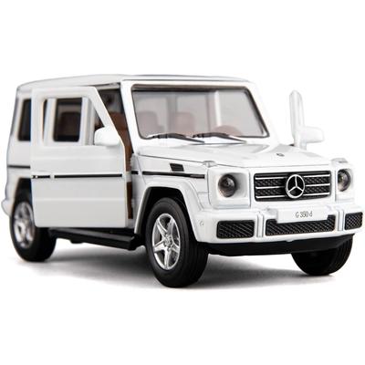 Modellini Diecast in Scala 1/32 Auto Giocattolo, Benz G350 AMG Lega a Retrazione Auto Giocattolo con Suono e Luce Giocattolo per Bambine e Bambini Giocattoli per Bambini