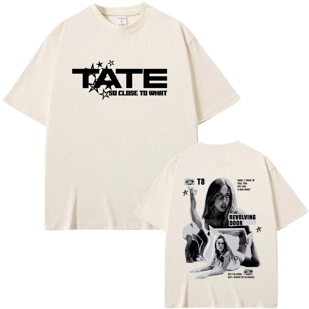 2026 Tate Mcrae So Close To What Miss Possessive T-shirt Men Women Fashion Pop Music Sweatshirt Hip Hop Streetwear Oversized Tshirt