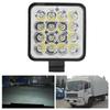 48W 16LED čtvercové pracovní světlo Jasné IP67 vodotěsná lampa pro auto motocykl nákladní automobil loď