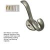 Coat Hook Corrosion-Resistant Wall Hooks Space Saving Upper And Lower Hooks for Bathroom Kitchen Bedroom