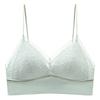 Sexy French Triangle Cup Light and Thin Gathering Seamless Back Lace Collection Breast Sling Seamless Bra Cover