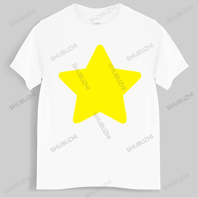 T-shirt men O-neck hot sale Steven Universe Yellow Star T-Shirt Kids Gift Space Gem CookieCat male cotton tee-shirt bigger size