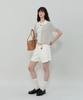 GROVE Cave Denim Shorts (Ivory)