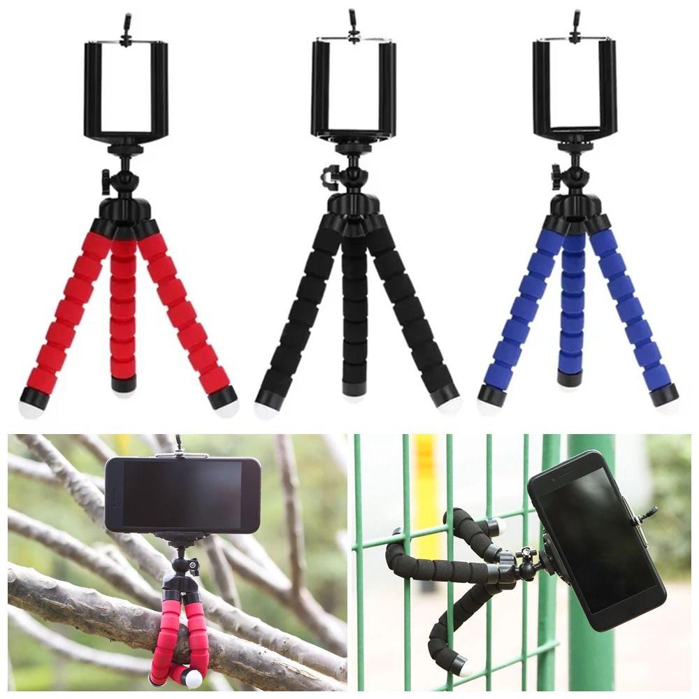 1Pcs Sponge Octopus Smartphone Monopod Camera Holder Clip Tripe Stand Durable Phone Tripod