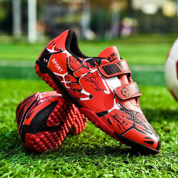 Kinder Sport Fußballschuhe Gebrochene Stollen Training TF Jungen Studenten Professionell Kurze Stollen Teenager Mädchen Mittelalterliche Kinder Sneaker