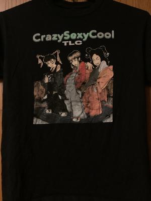 TLC - “Crazy Sex Cool” - Black Shirt Featuring Animated Images Of TLC - Ladies/M