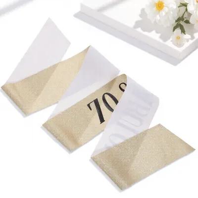 1Set Glitter Birthday Sash Tiara Set 70 Years Old Party Decorations Accessories Birthday Sash Party Decorations