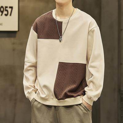Herbst neue Herren Sweatshirts, Herren Pullover, Amerikanische Retro High Street Oberteile, Trendige lockere Rundhals Oberteile