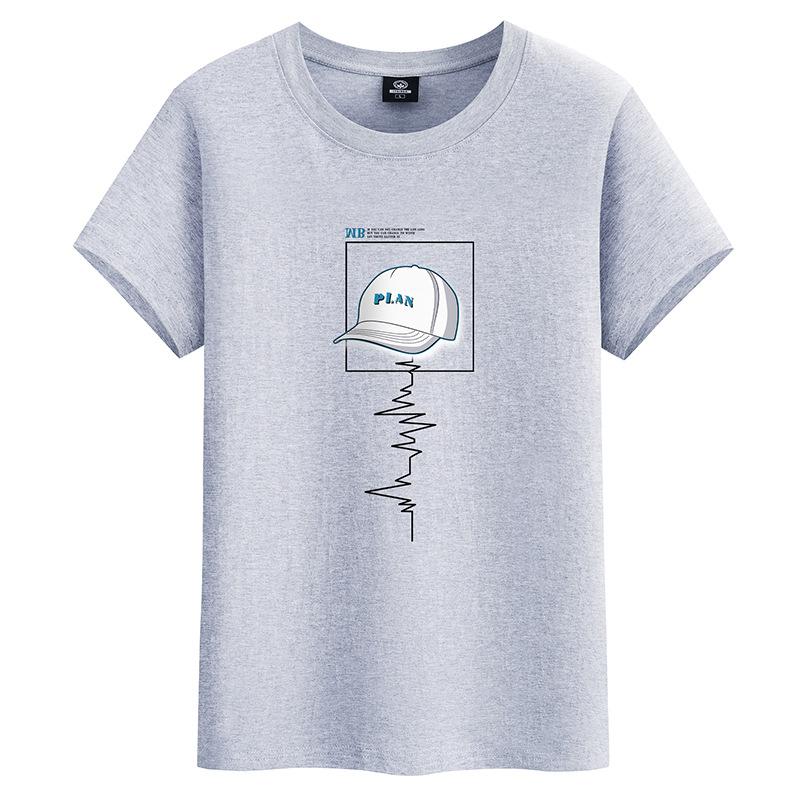 Summer Fashion Cotton Men T-shirt Round Neck Short Sleeve Loose Mans Tee Shirt Large Size