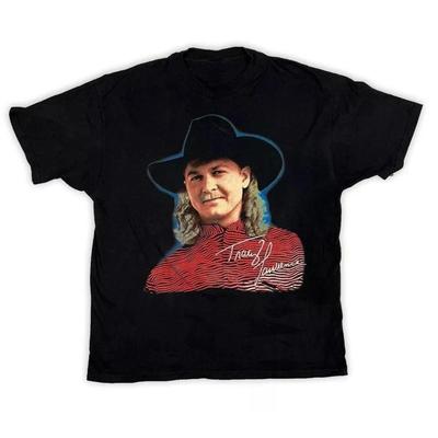 T-shirt Noir Lourd Coton Taille Unique Vtg Tracy Lawrence Tournée 1996