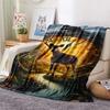 1PC Beautiful okapi  Print FlAannel Blanket, High quality Comfortable for All Seasons, Home Decor, Warmth and Comfort