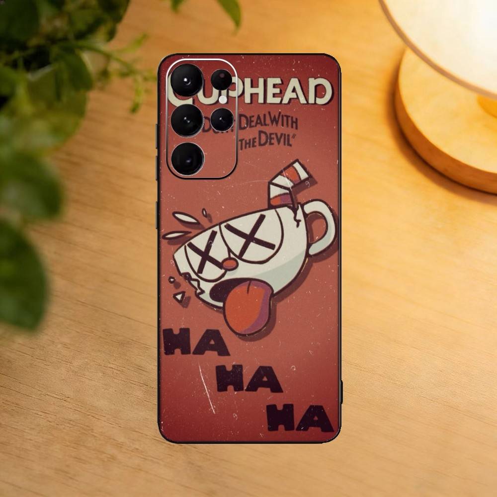 Video Game Cupheads Phone Case For Samsung S25,S24,S21,S22,S23,S30,Ultra,S20,Plus,Fe,Lite Black Shell