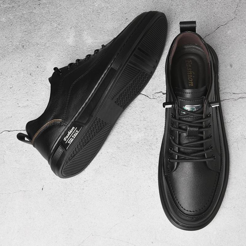 Fashion Genuine Leather Men Casual Shoes Comfortable Men's Skateboard Footwear All-match Leisure Walk Sneakers Tenis Masculino Trainers
