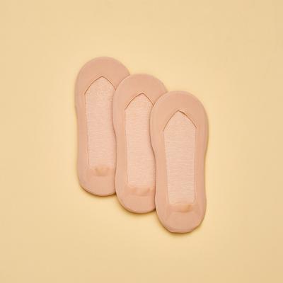 Σετ 3 Τεμαχίων Κάλτσες που Καλύπτουν τα Δάχτυλα των Ποδιών και Παντόφλες (Δέρμα)_DY0523049