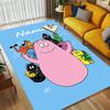Custom Name Colorful Creatures Living Room Non-Slip Area Rug Soft Carpet for Bedroom Kids Playroom Sofa Office Home Decor Doormat