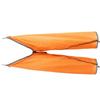 Regenhose Wasserdicht Seitenreißverschluss Leicht Verstellbar Regendichte Hose für Wandern Outdoor-Nutzung Orange