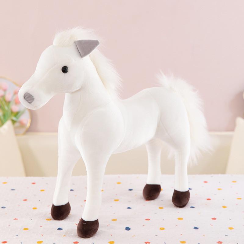 Peluche Cavallo Realistico Con Imbottitura in Cotone PP Per Bambini e Collezionisti