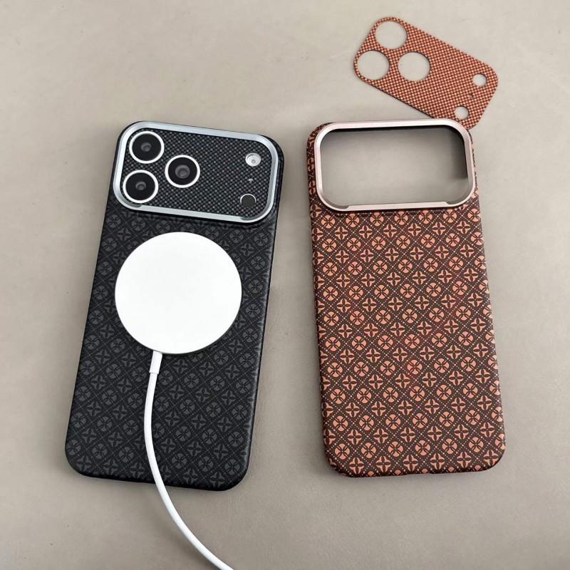 Magnetic Snap-on Phone Case IPhone 18 Pro Max 17 16 15 14 With Vintage Floral PC Hard Shell Shockproof