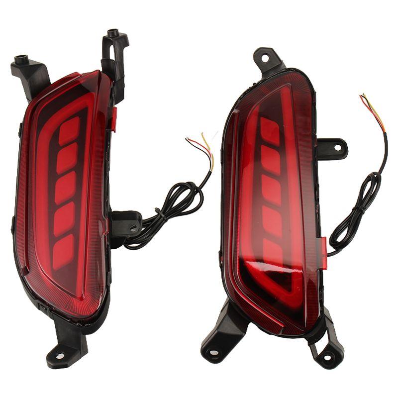 Ingenious-LED Rear Fog Lamp Brake Light Turn Signal Light Reflector 1 Set For Mazda CX-3 For CX3 2015- 2020 Car Bumper Light