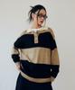VISION STREETWEAR Vsw Washable Stripe Polo Knit Beige