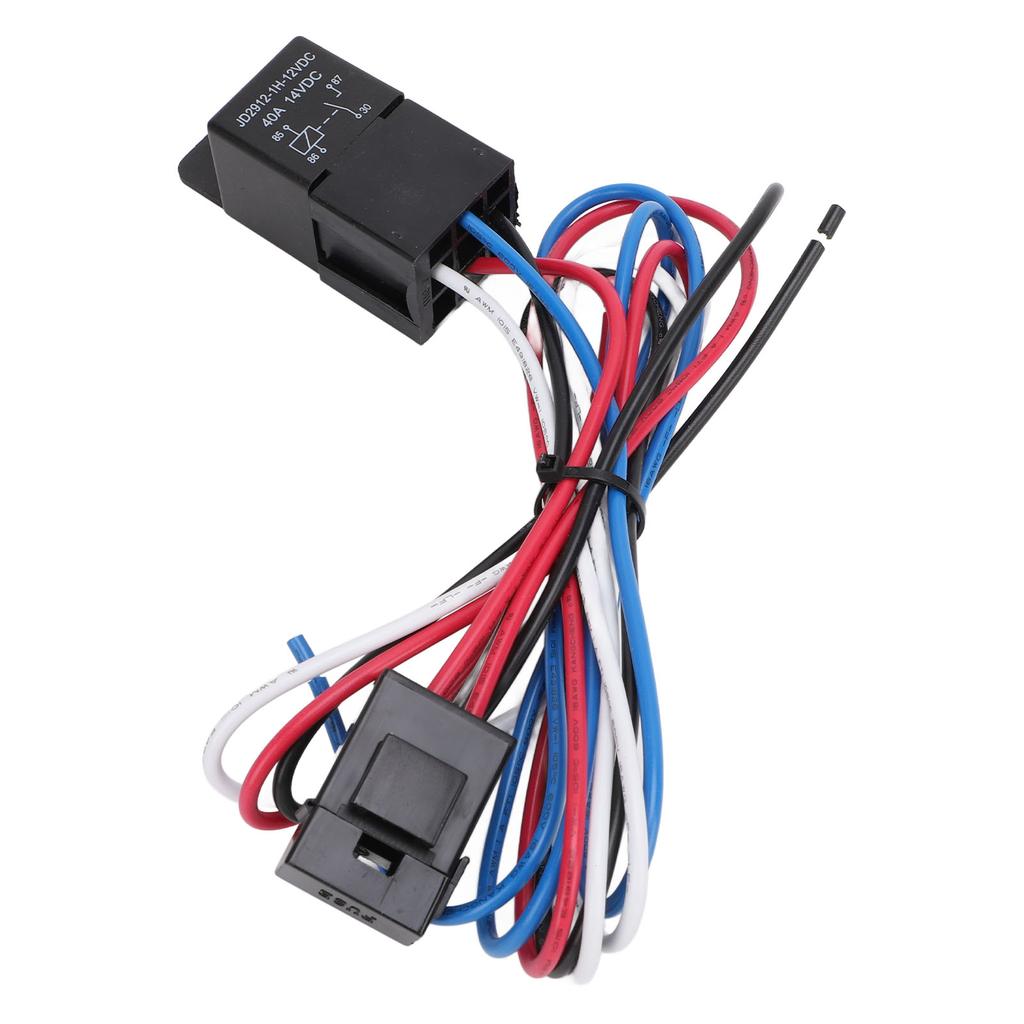 Electric Cooling Fan Thermostat Kit 175 To 185 Fahrenheit 40A NPT 3 8in Thread Electric Fan Wiring Relay Kit for