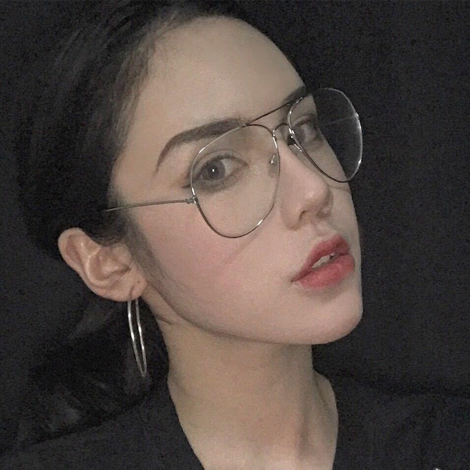 RMM brand glasses with lenses Men and women retro metal frame Plain glasses polit sunglasses