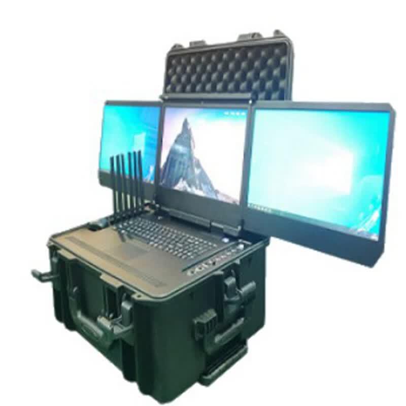 Haiyu Vision Portable Triple-Screen Command Dispatch Terminal