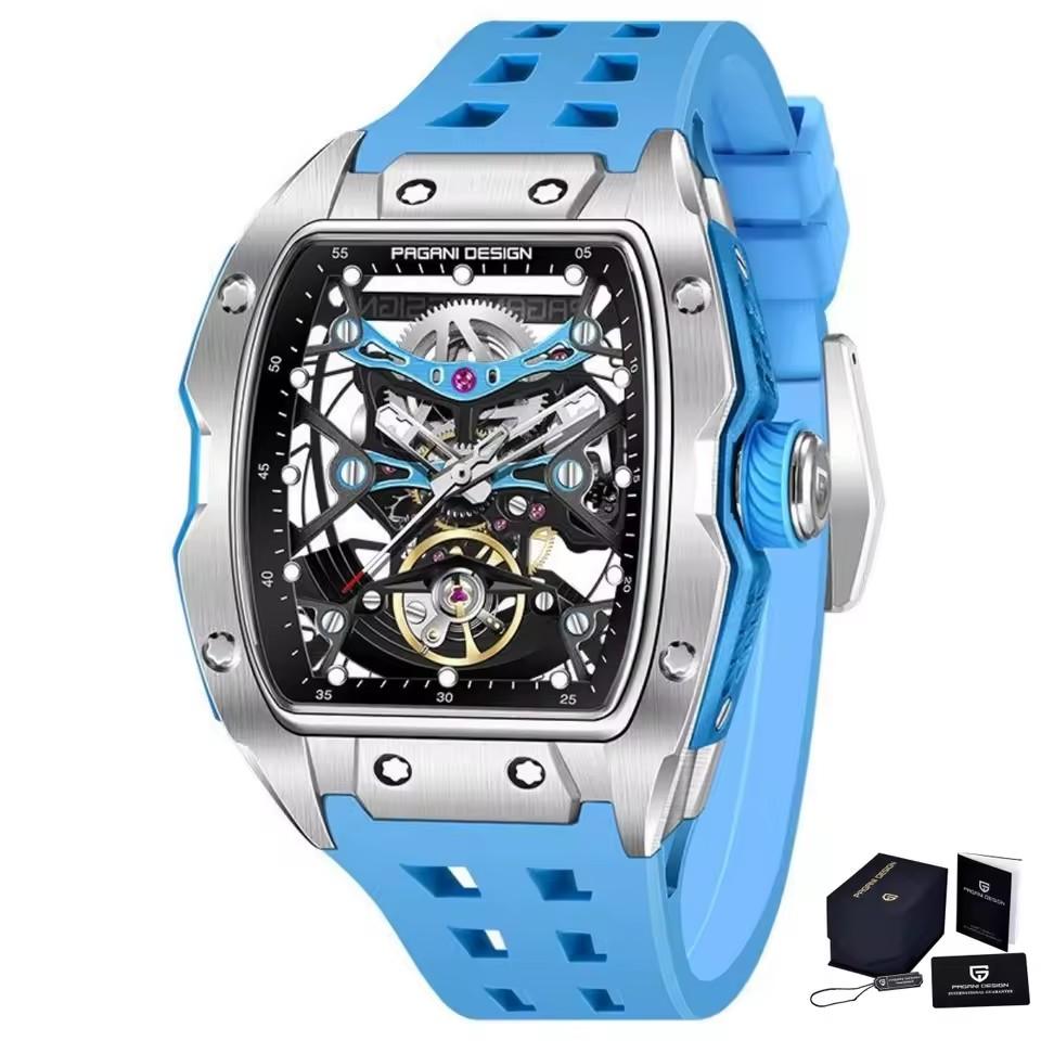 Pagani Design YS018 Automatic Mechanical Sports Watch with Luminous Silicone Band New Arrival  Fashionable Dial Costume Style