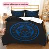 Leicester City Football Club Pattern Bedding Quilt Set  Home Decoration  Gift (1 * duvet cover + 2 * pillowcase  without core)