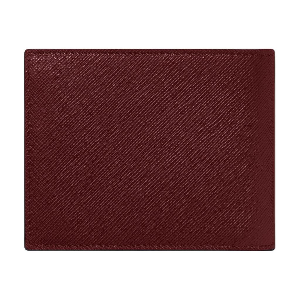 Montblanc Brand Printed Solid Color Six Card Slot Leather Wallet Men Wallet Brown 130825