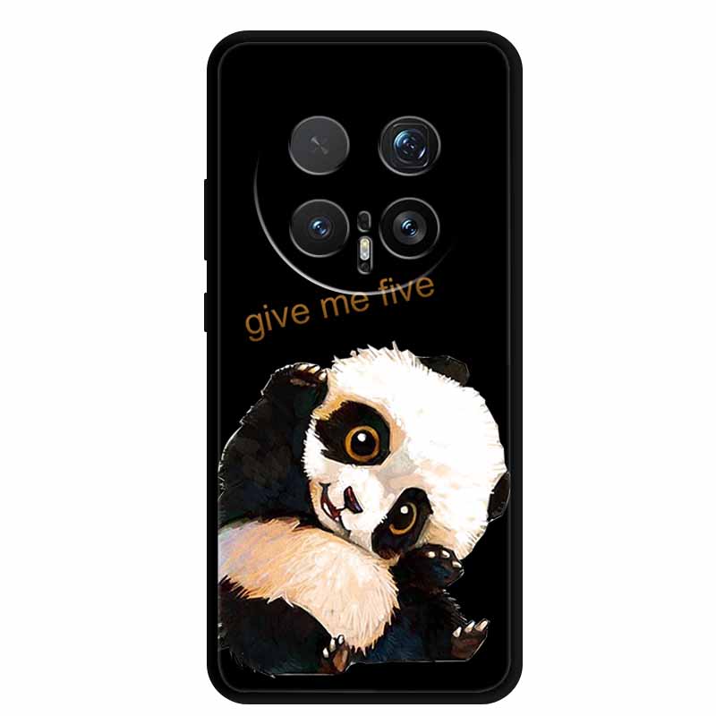 Cartoon Case For Honor Magic8 Pro 5G Case Black Silicone TPU Soft Back Cover For Honor Magic8Pro 2025 Case Shockproof Funda Para