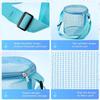 New children's mesh shell storage bag, beach three-dimensional circular sand bucket, toy sorting and collection bag